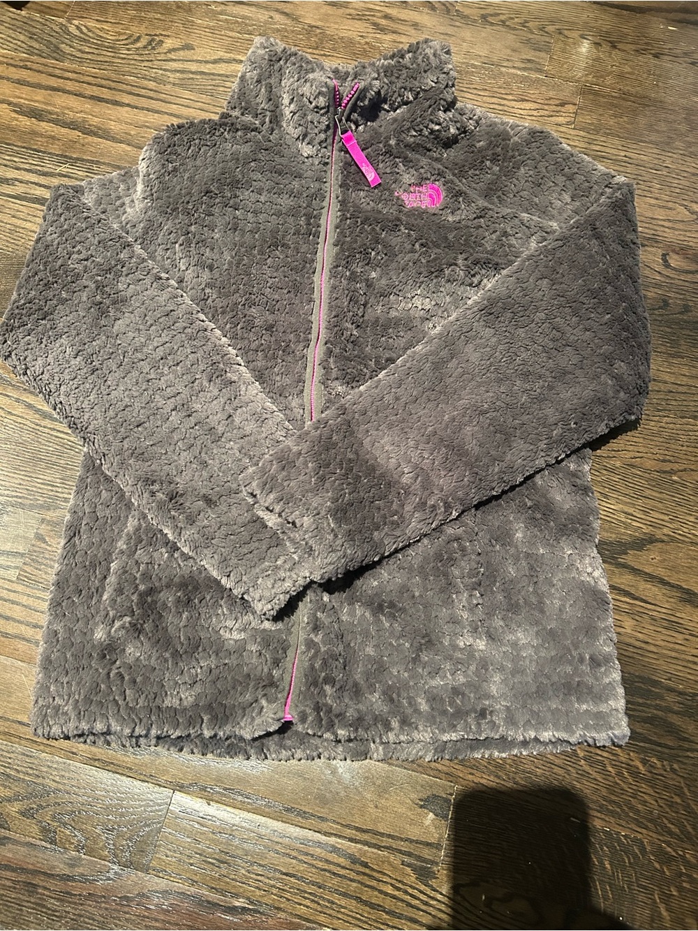 The North Face Girls Fleece Jacket with Pink Lining
